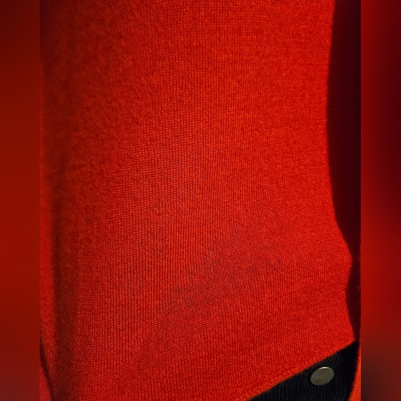 J.Crew Italian-Spun Cashmere Tie-Neck Sweater — Classic Red. Size Medium - Picture 8 of 16